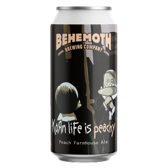 Picture of Behemoth Korn Life Is Peachy Peach Farmhouse Pale Ale Can 440ml