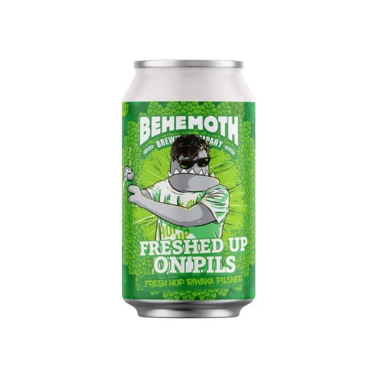 Picture of Behemoth Freshed Up On Pils Fresh Hop Riwaka Pilsner Can 330ml