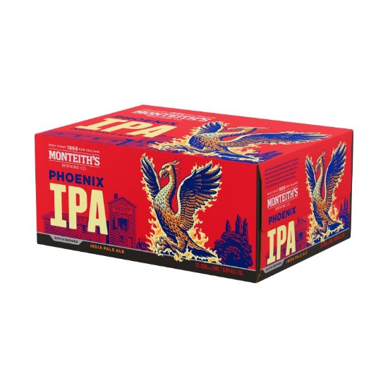 Picture of Monteith's Batch Brewed Phoenix IPA Cans 12x330ml