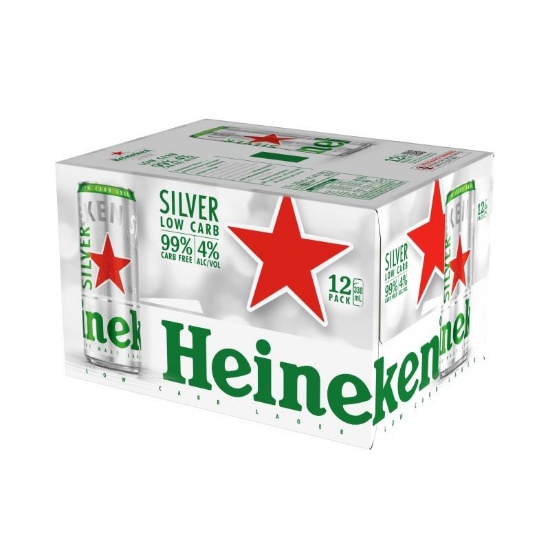 Picture of Heineken Silver Low Carb Cans 12x330ml