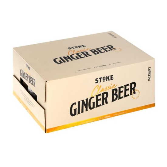 Picture of Stoke Classic Ginger Beer Non-Alcoholic Cans 12x330ml