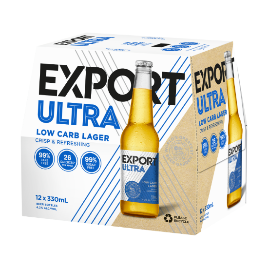 Picture of Export Ultra Low Carb Lager Bottles 12x330ml