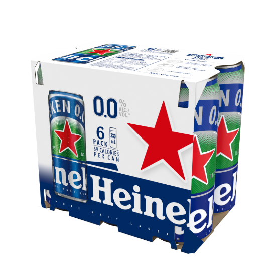 Picture of Heineken 0.0% Cans 6x330ml