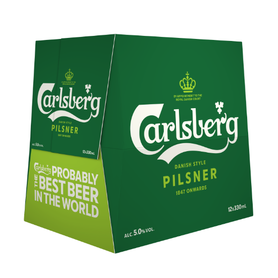 Picture of Carlsberg Pilsner Bottles 12x330ml