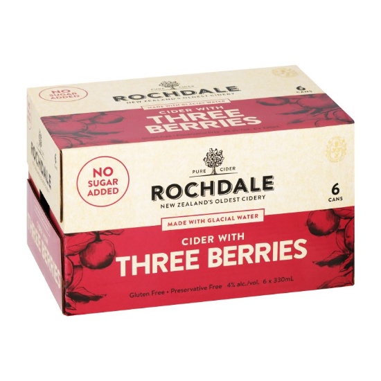 Picture of Rochdale Cider Three Berries Cans 6x330ml