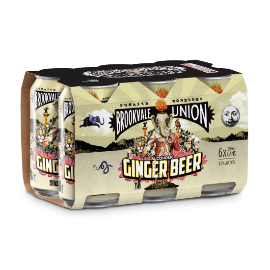 Picture of Brookvale Union Alcoholic Ginger Beer 4% Cans 6x330ml