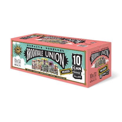 Show details for Brookvale Union Mixed Fridge Filler 4% Cans 10x330ml Picture of Brookvale Union Mixed Fridge Filler 4% Cans 10x330ml