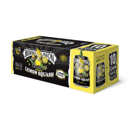 Picture of Brookvale Union Vodka Lemon Squash 6% Cans 10x330ml