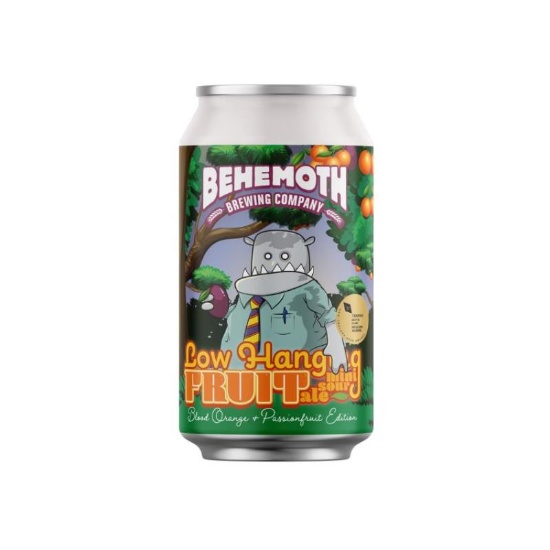 Picture of Behemoth Low Hanging Fruit Mini Sour Ale Blood Orange + Passionfruit Can 330ml