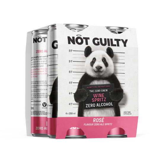 Picture of Not Guilty Zero Alcohol Rosé Wine Spritz Cans 4x250ml