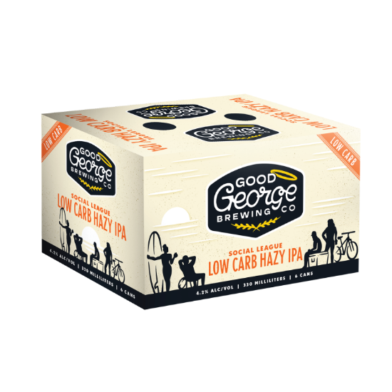 Picture of Good George Social League Low Carb Hazy IPA Cans 6x330ml