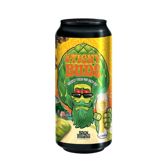 Picture of Bach Brewing Sticky Buds Harvest Fresh Hop Hazy IPA Can 440ml