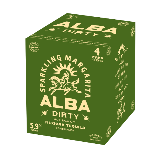 Picture of Alba Sparkling Margarita Dirty 5.9% Cans 4x250ml