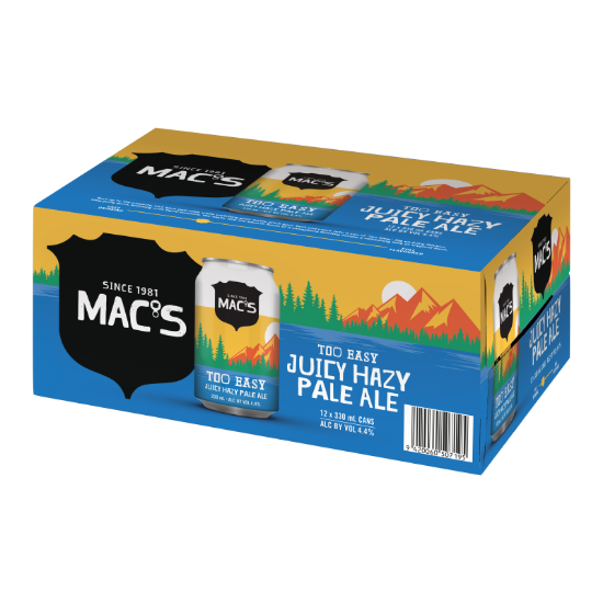 Picture of Mac's Too Easy Juicy Hazy Pale Ale Cans 12x330ml