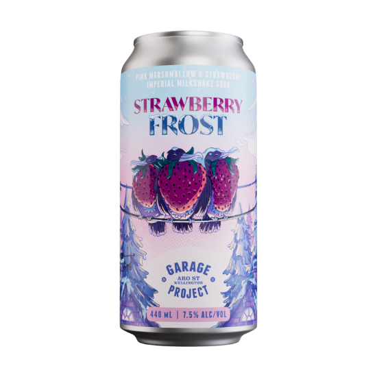 Picture of Garage Project Strawberry Frost Imperial Milkshake Sour Can 440ml