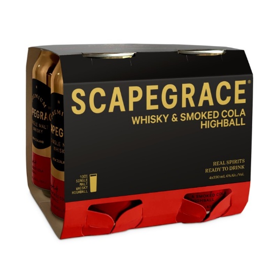 Picture of Scapegrace Whisky & Smoked Cola Highball 6% Cans 4x330ml