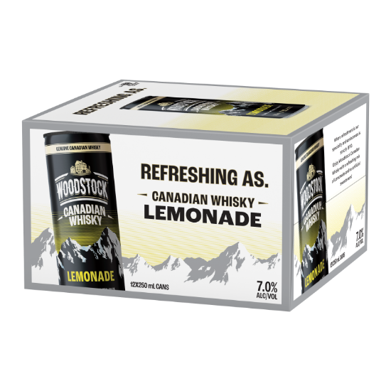 Picture of Woodstock Canadian Whisky Lemonade 7% Cans 12x250ml