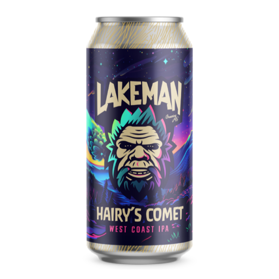 Picture of Lakeman Hairy's Comet West Coast IPA Can 440ml