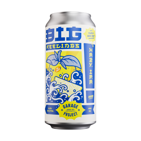 Picture of Garage Project Big Feelings Hazy IPA with Yuzu + Sea Salt Can 440ml