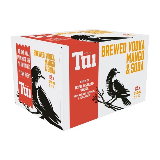 Picture of Tui Vodka Mango & Soda 7% Cans 12x250ml