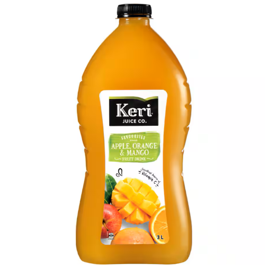 Picture of Keri Favourites Apple, Orange & Mango PET Bottle 3 Litre