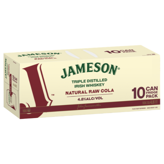 Picture of Jameson Natural Raw Cola 4.8% Cans 10x375ml