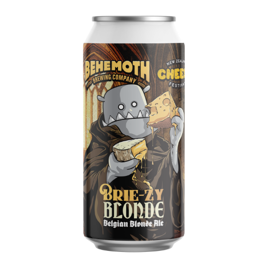 Picture of Behemoth Brie-zy Blonde Belgian Blonde Ale Can 440ml