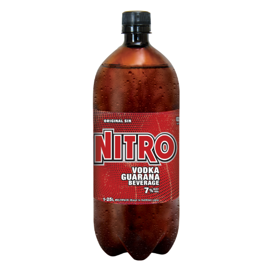 Picture of Nitro Original Sin Vodka Guarana Beverage 7% PET Bottle 1.25 Litre