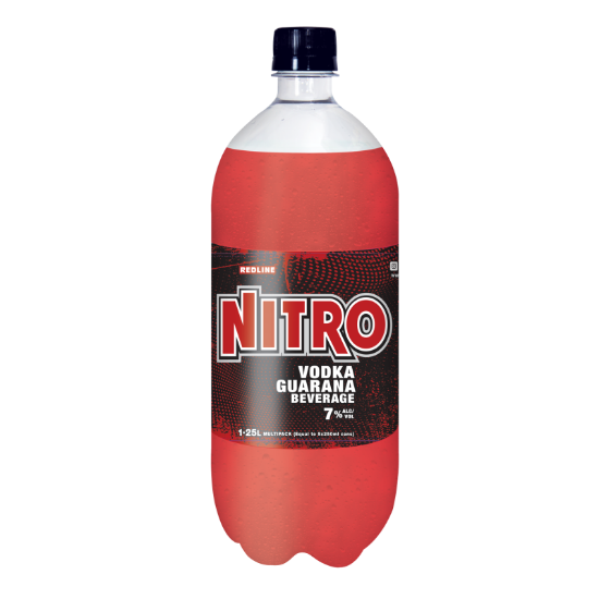 Picture of Nitro Redline Vodka Guarana Beverage 7% PET Bottle 1.25 Litre