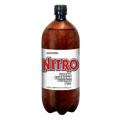 Picture of Nitro Zero Sugar Vodka Guarana Beverage 7% PET Bottle 1.25 Litre