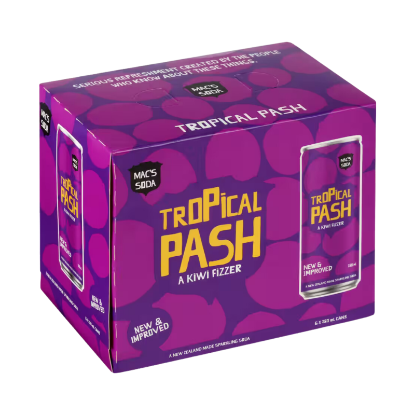 Picture of Mac's Soda Tropical Pash Cans 6x250ml