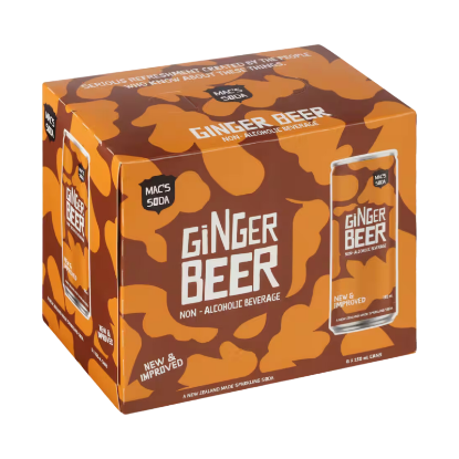 Picture of Mac's Soda Ginger Beer Cans 6x250ml