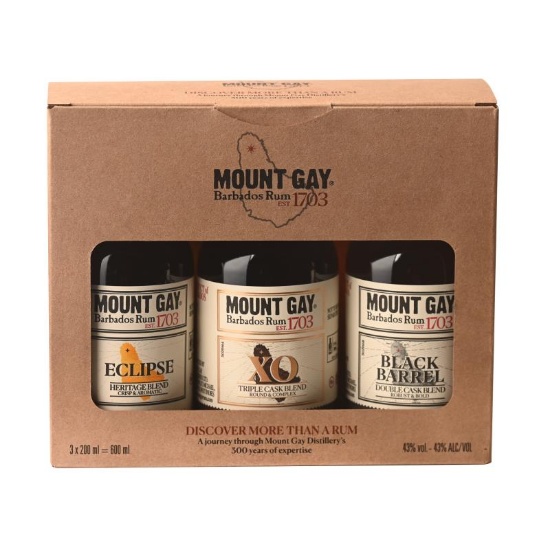 Picture of Mount Gay Barbados Rum Discovery Pack 3x200ml