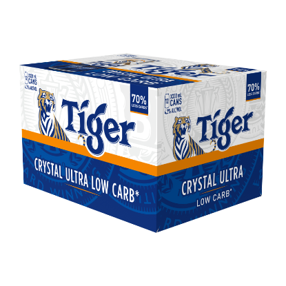 Picture of Tiger Crystal Ultra Low Carb Cans 12x330ml