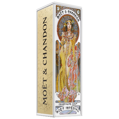 Picture of Moët & Chandon Impérial Limited Edition Alphonse Mucha Woman in Gold 750ml