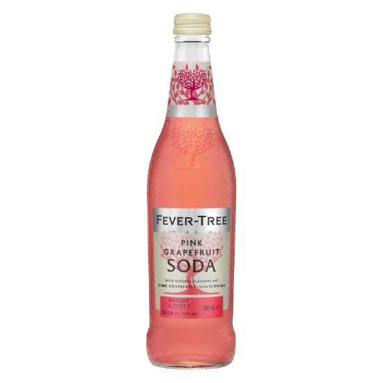 Picture of Fever-Tree Pink Grapefruit Soda Bottle 500ml