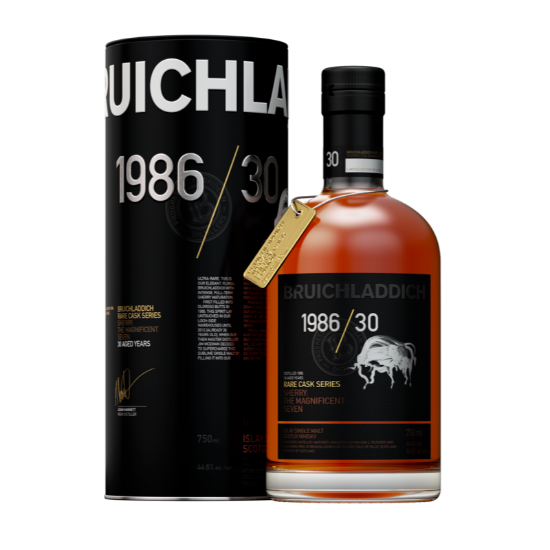 Picture of Bruichladdich 1986 30YO Rare Cask Series Sherry: The Magnificent Seven 700ml