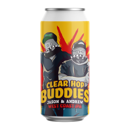 Picture of Behemoth Clear Hop Buddies Jason & Andrew WCIPA Can 440ml