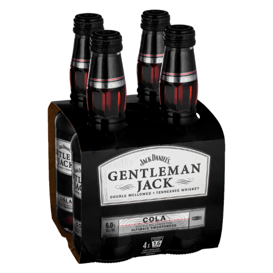 Picture of Gentleman Jack & Cola 6% Bottles 4x330ml