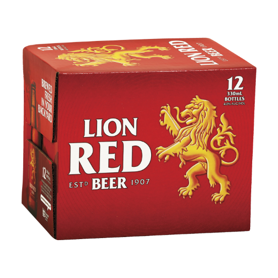 Picture of Lion Red Bottles 12x330ml