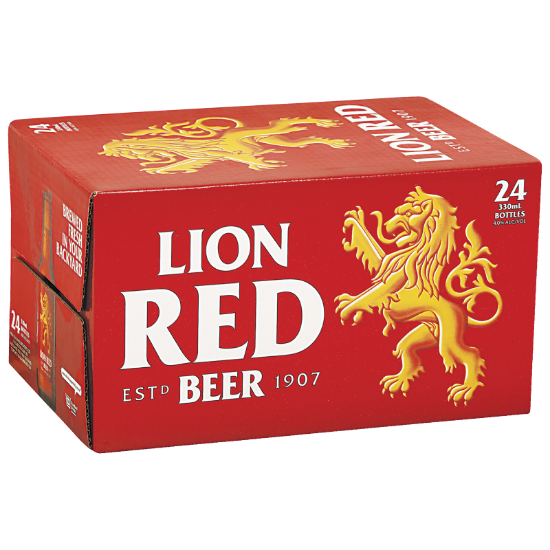 Picture of Lion Red Bottles 24x330ml