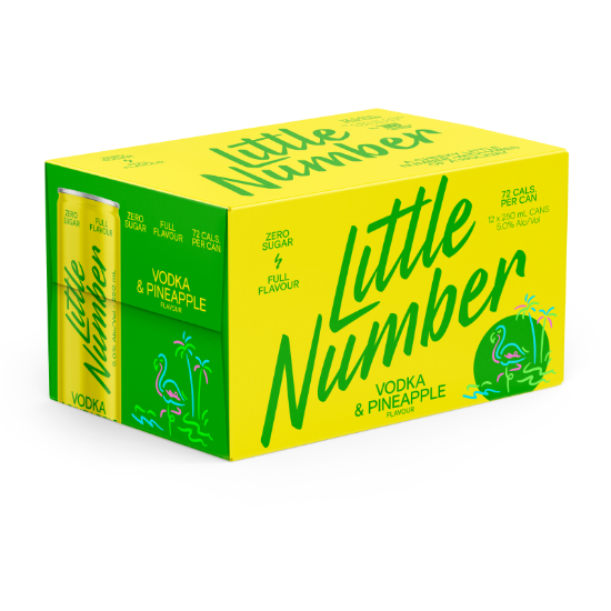 Picture of Little Number Vodka & Pineapple 5% Cans 12x250ml