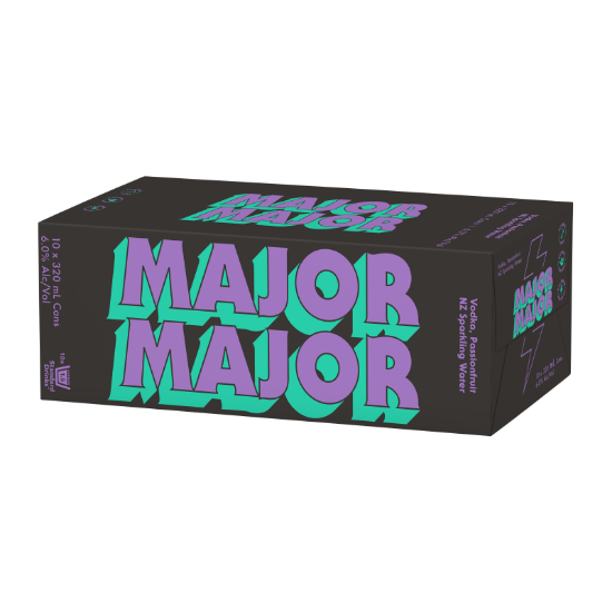 Picture of Major Major Vodka, Peach and Apple 6% Cans 10x320ml