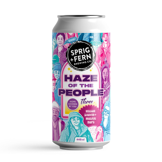 Picture of Sprig & Fern Haze Of The People Three Can 440ml