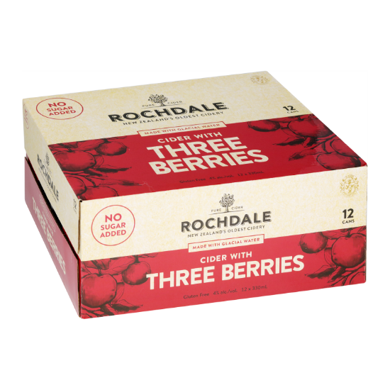 Picture of Rochdale Cider Three Berries Cans 12x330ml