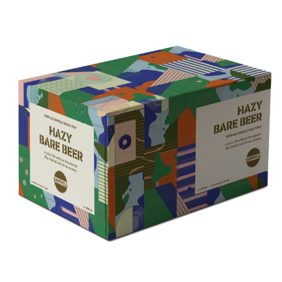 Picture of Sawmill Hazy Bare Beer Non-Alcoholic Hazy IPA Cans 6x330ml