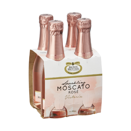 Picture of Brown Brothers Sparkling Moscato Rosé 4x200ml