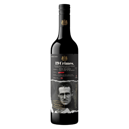 Picture of 19 Crimes The Uprising Rum Aged Red Wine 750ml