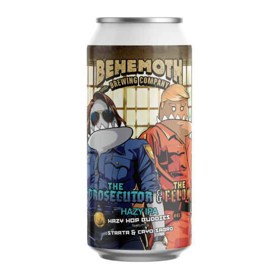 Picture of Behemoth Hazy Hop Buddies #41 The Prosecutor & The Felon Hazy IPA Can 440ml