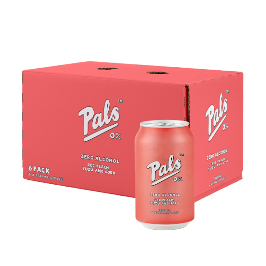 Picture of Pals 0% Red Peach, Yuzu Cans 6x330ml